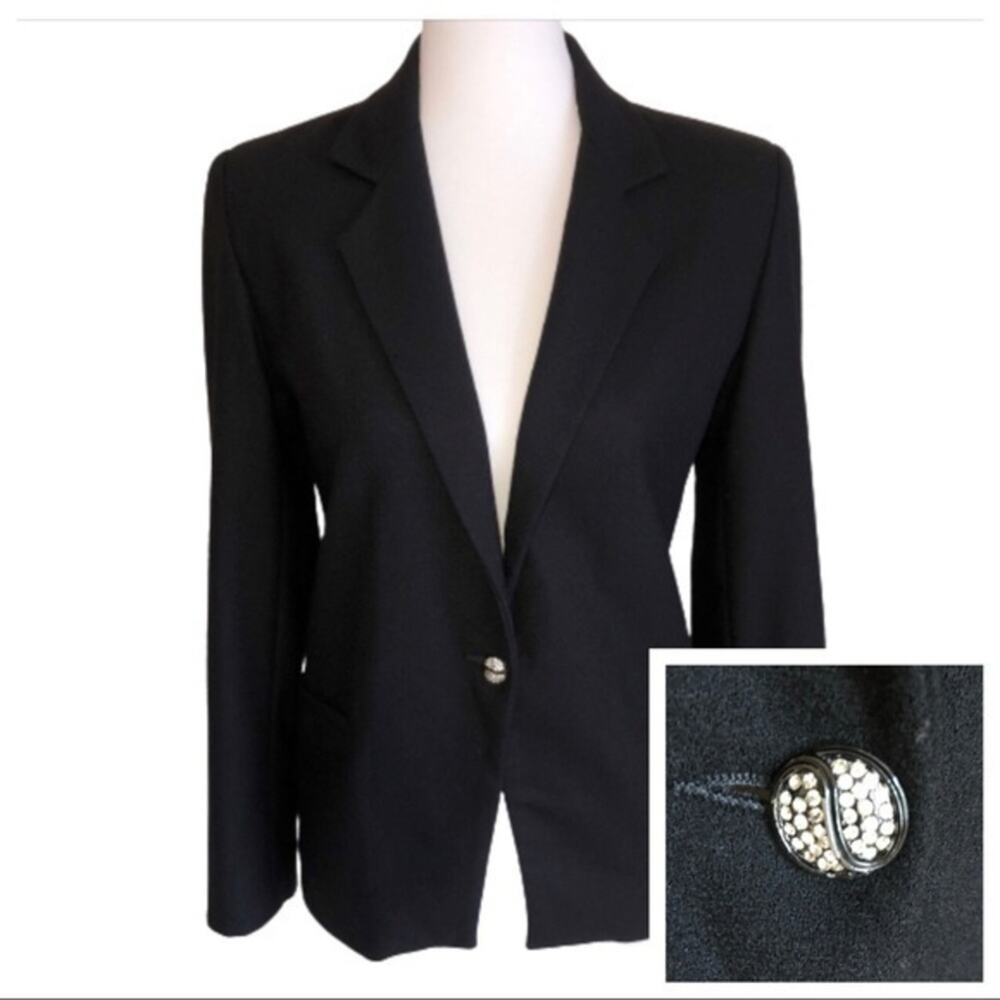 Lillie Rubin Vintage Rhinestone Button Blazer 4